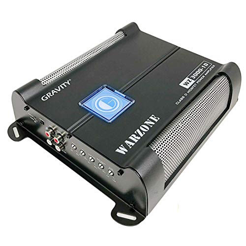 Gravity Audio Warzone 3000W Class D Car Amplifier (WZ3000.1D) - 1/2/4 Ohm Stable, Remote Sub Control