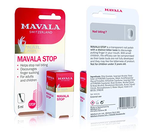 Mavala Stop Nail Polish Treatment | Deterrent (For Ages 3+) | 0.17 oz