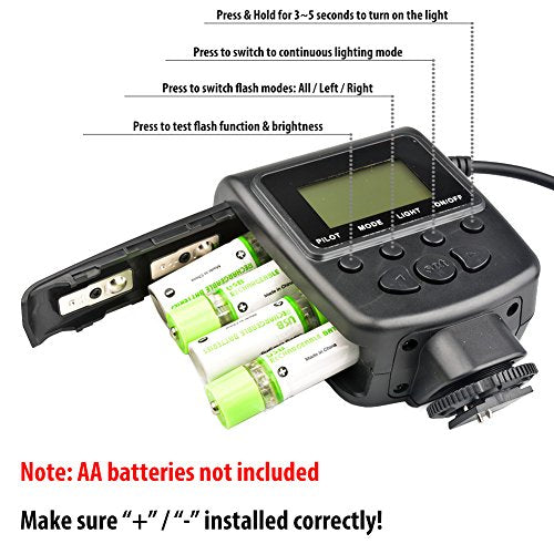 Lightdow 48-Piece Macro LED Ring Flash Light with LCD Screen Display for Canon, Nikon, and Sony DSLR Cameras