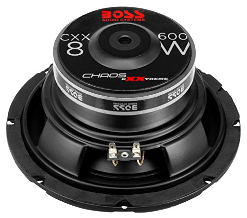 BOSS Audio Systems CXX8 8" Car Subwoofer - 600W Max Power, 4 Ohm Voice Coil, Easy Mount (Sold Individually)