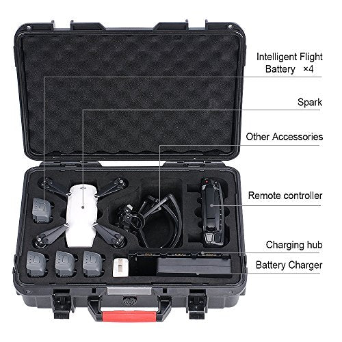 Smarty 10.2L Waterproof Carrying Case for DJI Spark Fly More Combo (Compatible with DJI Spark)