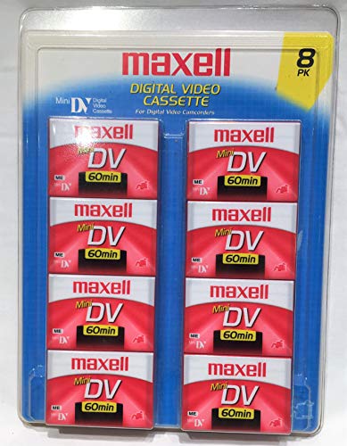 Maxell 8-Pack 60-Minute MiniDV Cassettes