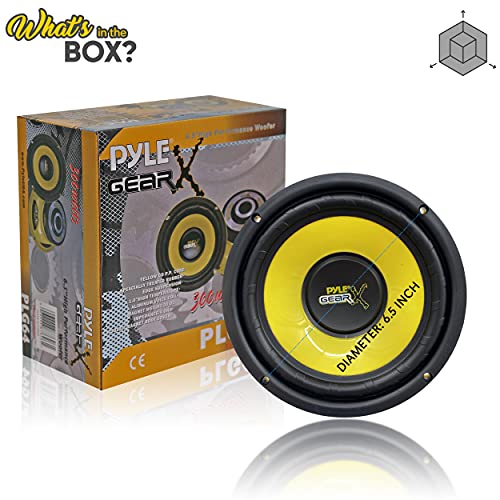 Pyle 6.5" Mid Bass Speaker System (PLG64) - 300W Peak Power, 4 Ohm Impedance, 60Hz-20KHz Frequency Response