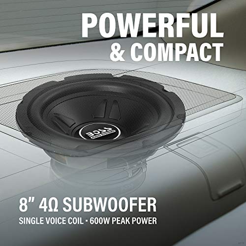 BOSS Audio Systems CXX8 8" Car Subwoofer - 600W Max Power, 4 Ohm Voice Coil, Easy Mount (Sold Individually)