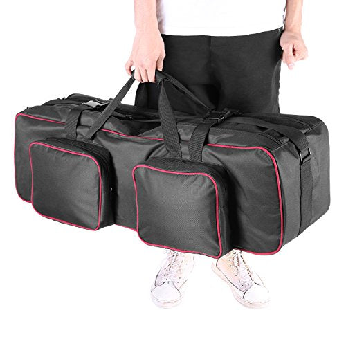 Neewer 36"x9"x9"/91x23x23cm Large Carrying Case with Strap for Studio Equipment (Tripod, Light Stand, Photo Lighting Bundle Kit), Padded Compartments, Big Cushion Storage