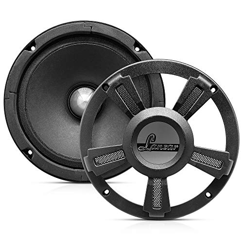 Lanzar OPTI6MI 6.5" High-Power MidBass Speaker (500W Peak, 30 Oz Magnet, 4 Ohm) - Frequency Response 105Hz - 12kHz