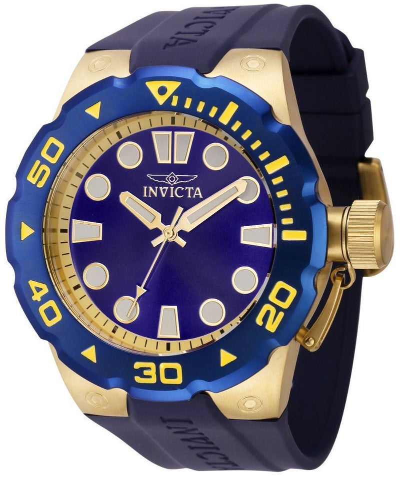 Invicta Pro Diver Silicone Black Dial Quartz 37740 Diver's 200M Men's Watch