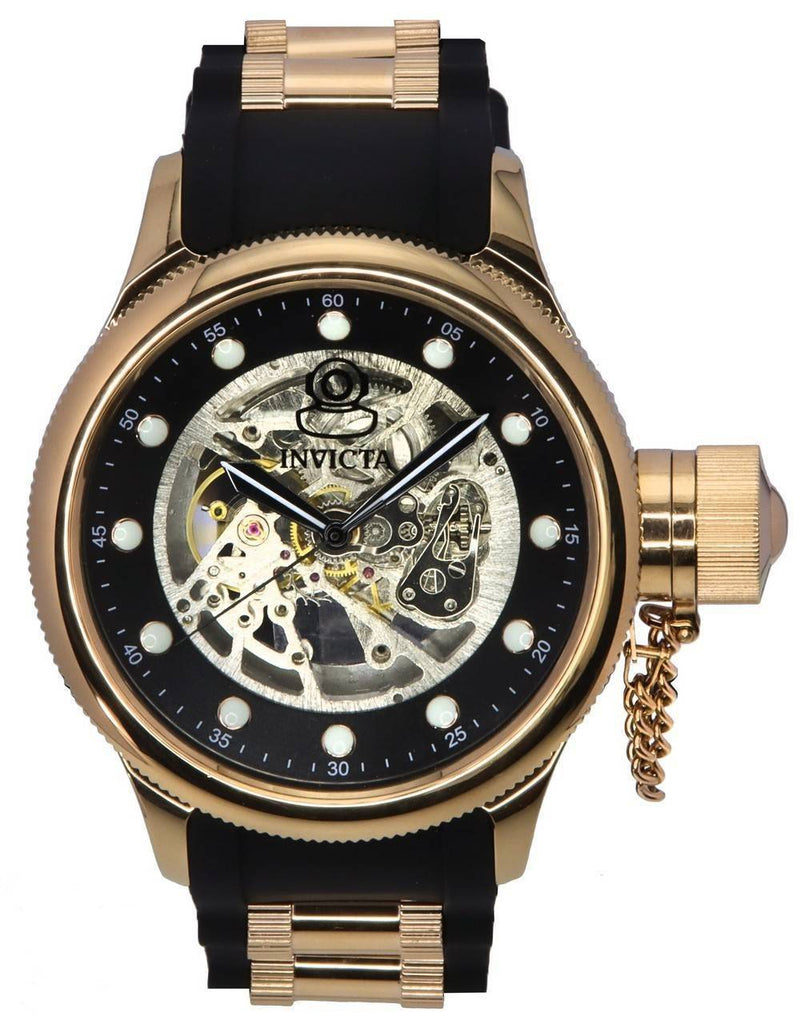 Invicta Pro Diver Semi Skeleton Black Dial Automatic 39422 Men's Watch