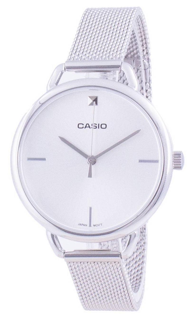 Casio Silver Dial Stainless Steel Quartz LTP-E415M-7C LTPE415M-7C Women's Watch