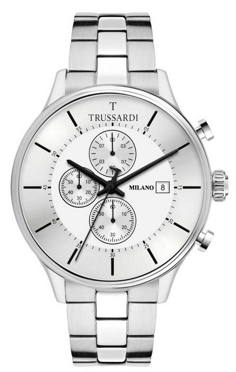 Trussardi T-Complicity Chronograph Silver Dial Stainless Steel R2473630004 Men's Watch