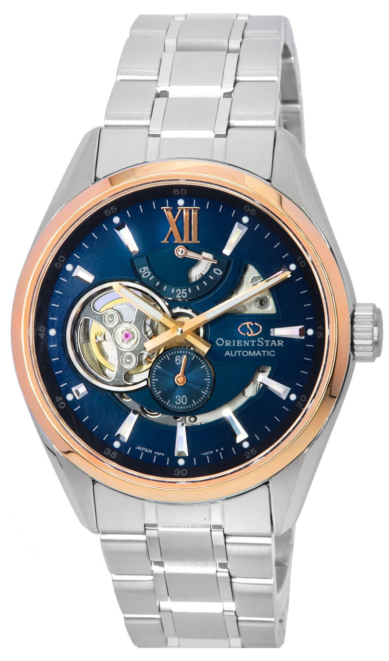 Orient Star Contemporary Limited Edition Open Heart Blue Dial Automatic RE-AV0120L00B 100M Men's Watch